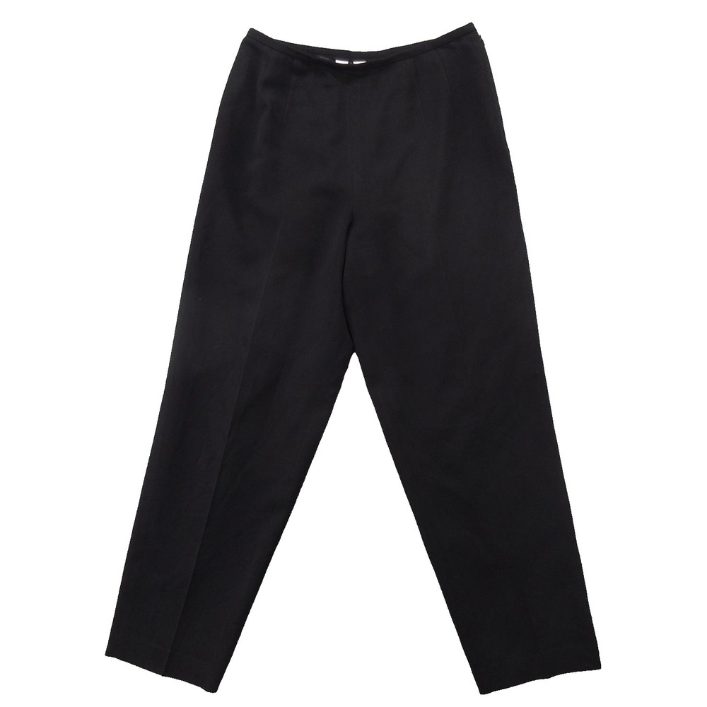Talbots Pants Womens 10 Petite Black Dressy Lined Side Zip Classic Work Career